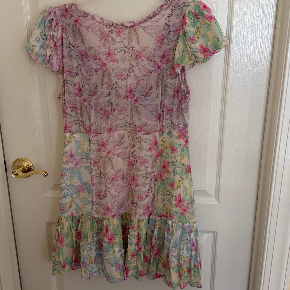 Love Shack Fancy Russ Floral Mini Dress - Picture 6 of 7